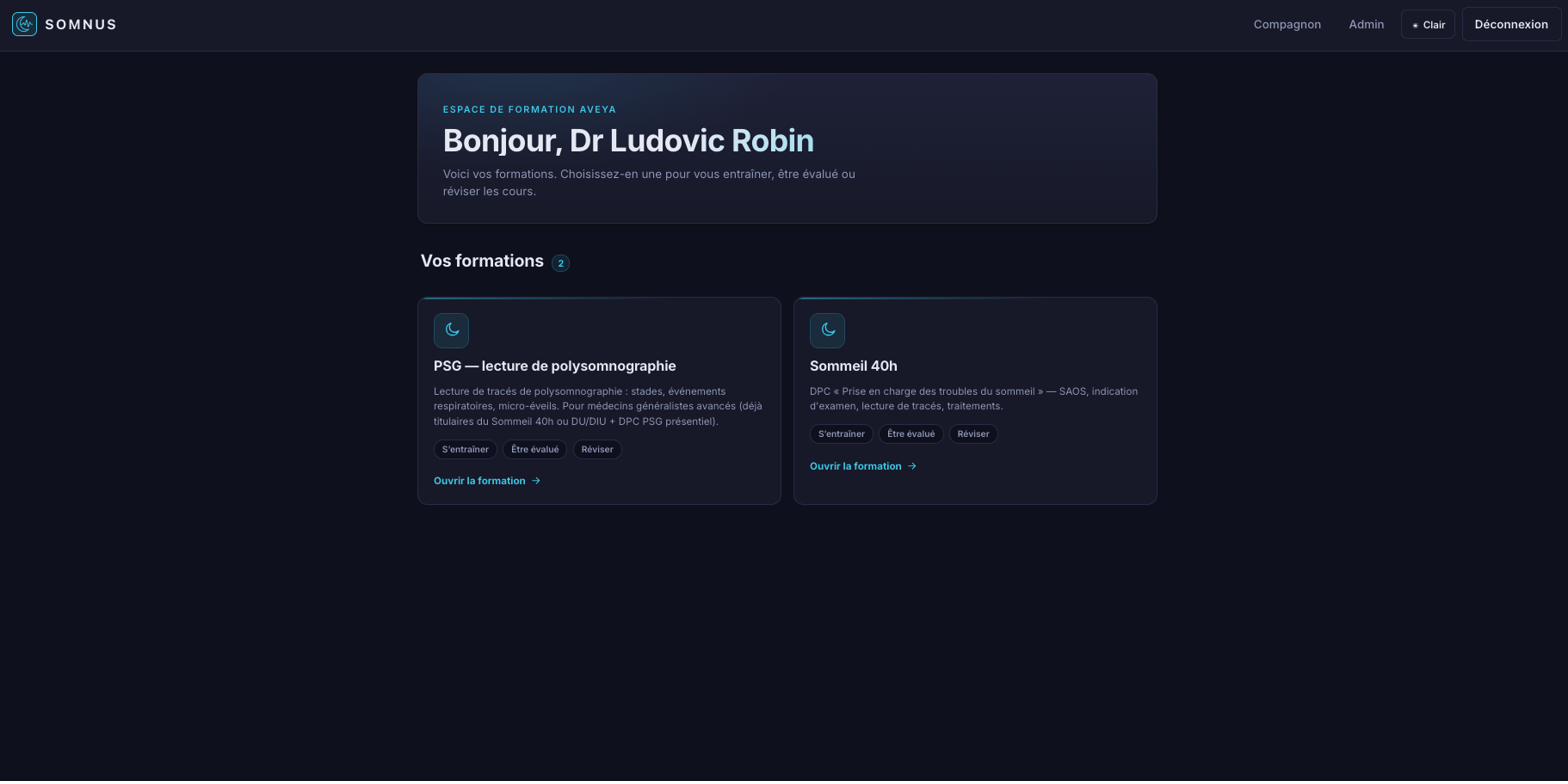 Espace de formation SOMNUS — accueil du médecin