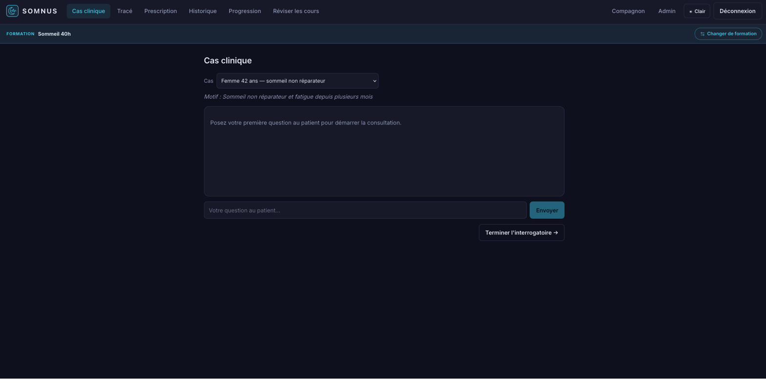 Cas clinique SOMNUS — dialogue avec un patient virtuel